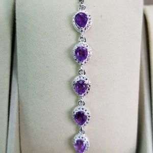 🤩Amythest Bolo bracelet